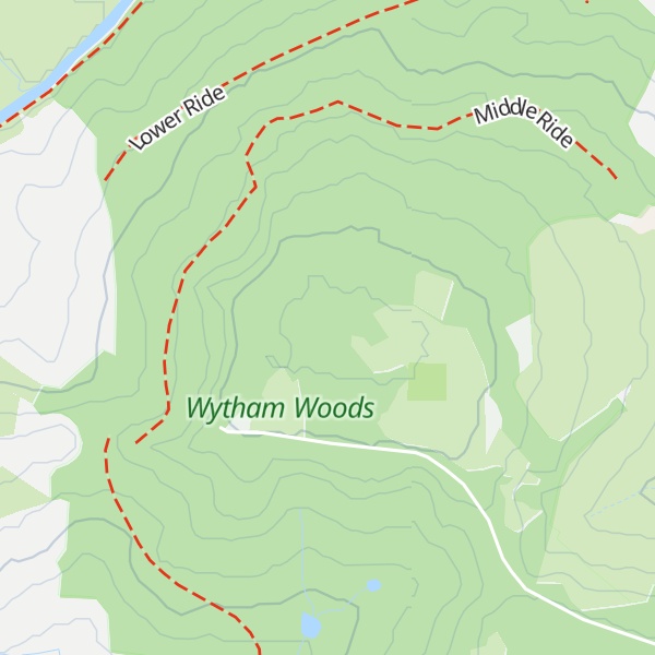 Map of Wytham Hill
