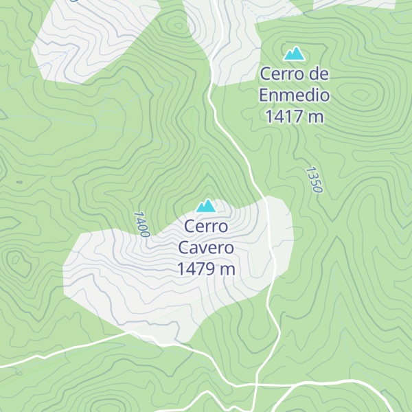 Map of Cerro Cavero