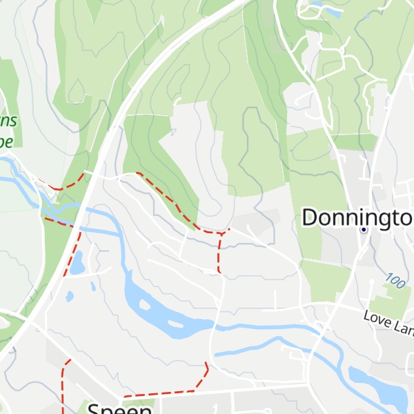 Map of Donnington Castle