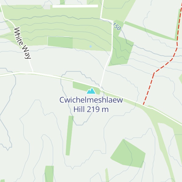Map of Cwichelmeshlaew Hill