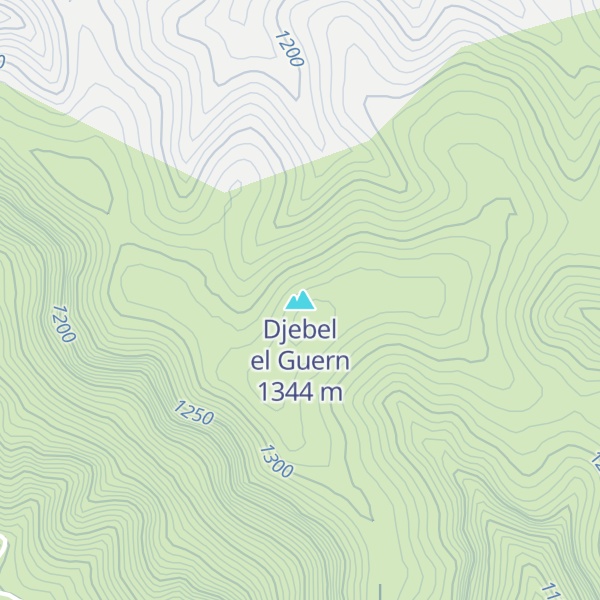 Map of Djebel el Guern