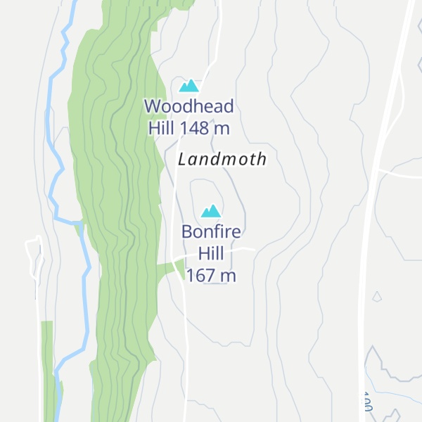 Map of Bonfire Hill