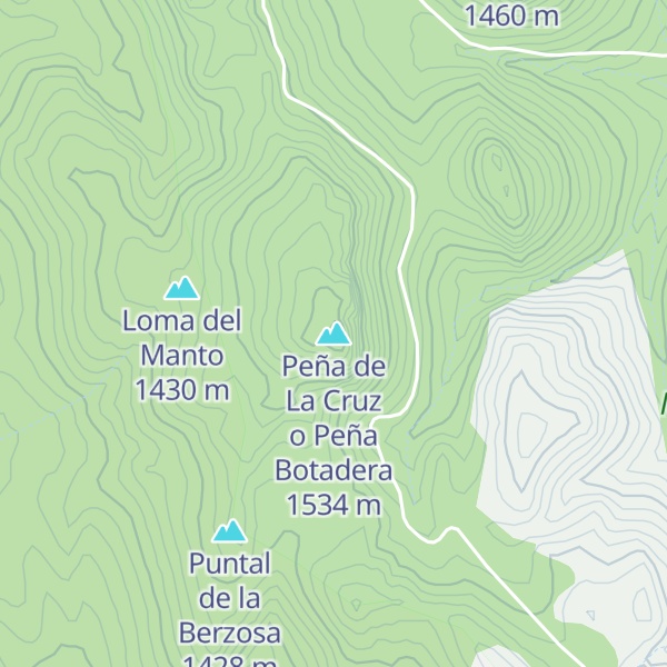 Map of Peña de La Cruz o Peña Botadera