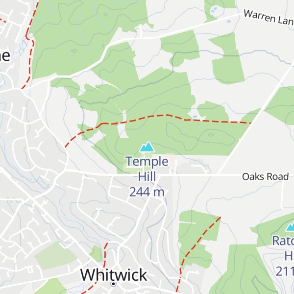 Map of Temple Hill
