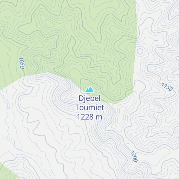 Map of Djebel Toumiet