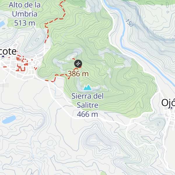 Map of Sierra del Salitre