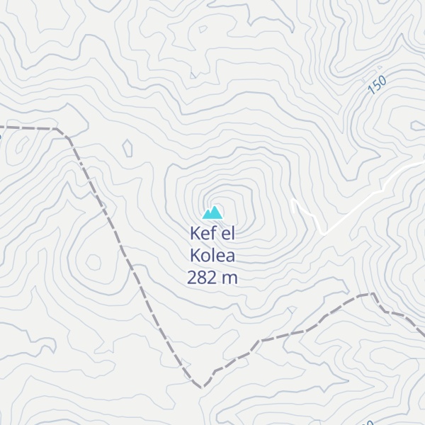 Map of Kef el Kolea