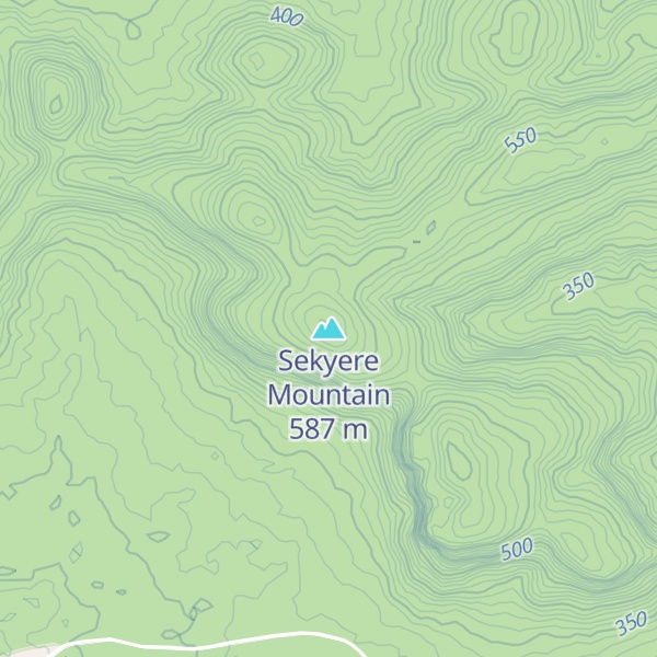 Map of Sekyere Mountain
