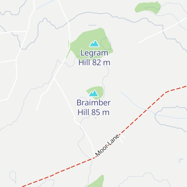 Map of Braimber Hill