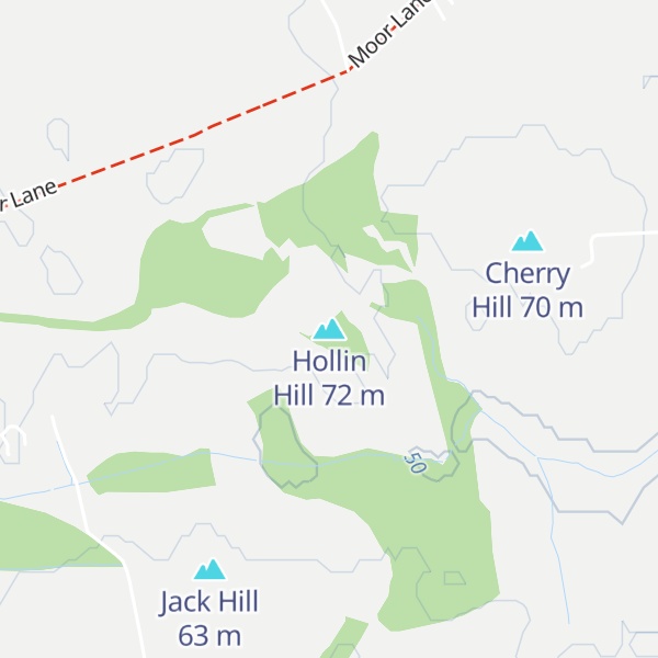 Map of Hollin Hill