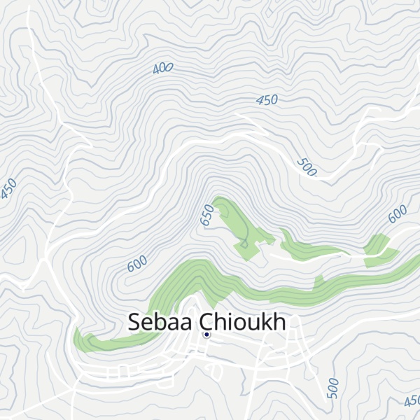Map of Djebel Sebaa Chioukh