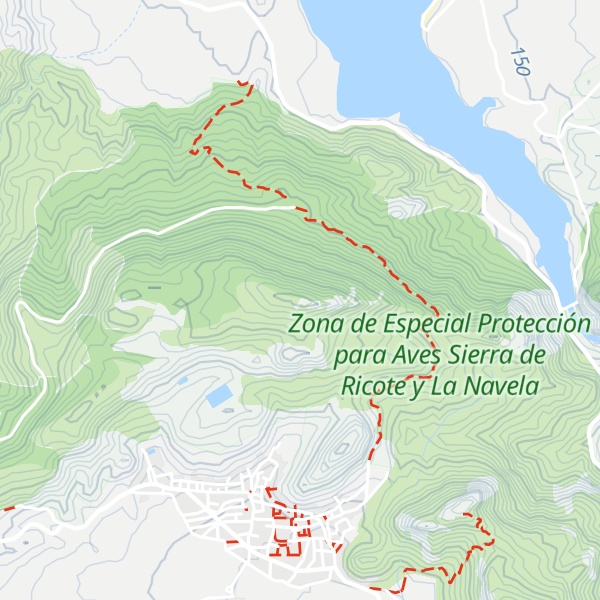 Map of Alto de la Umbría