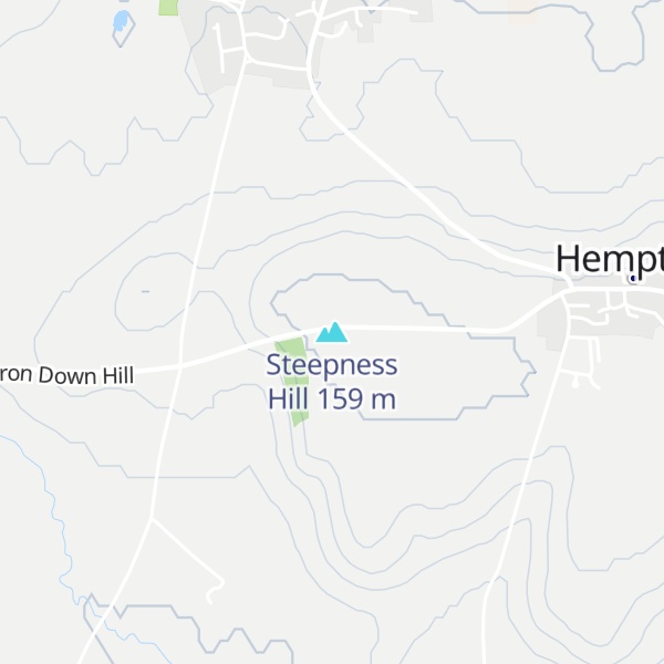 Map of Steepness Hill