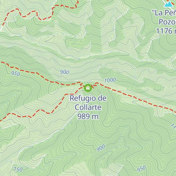 Map of Refugio de Collarte