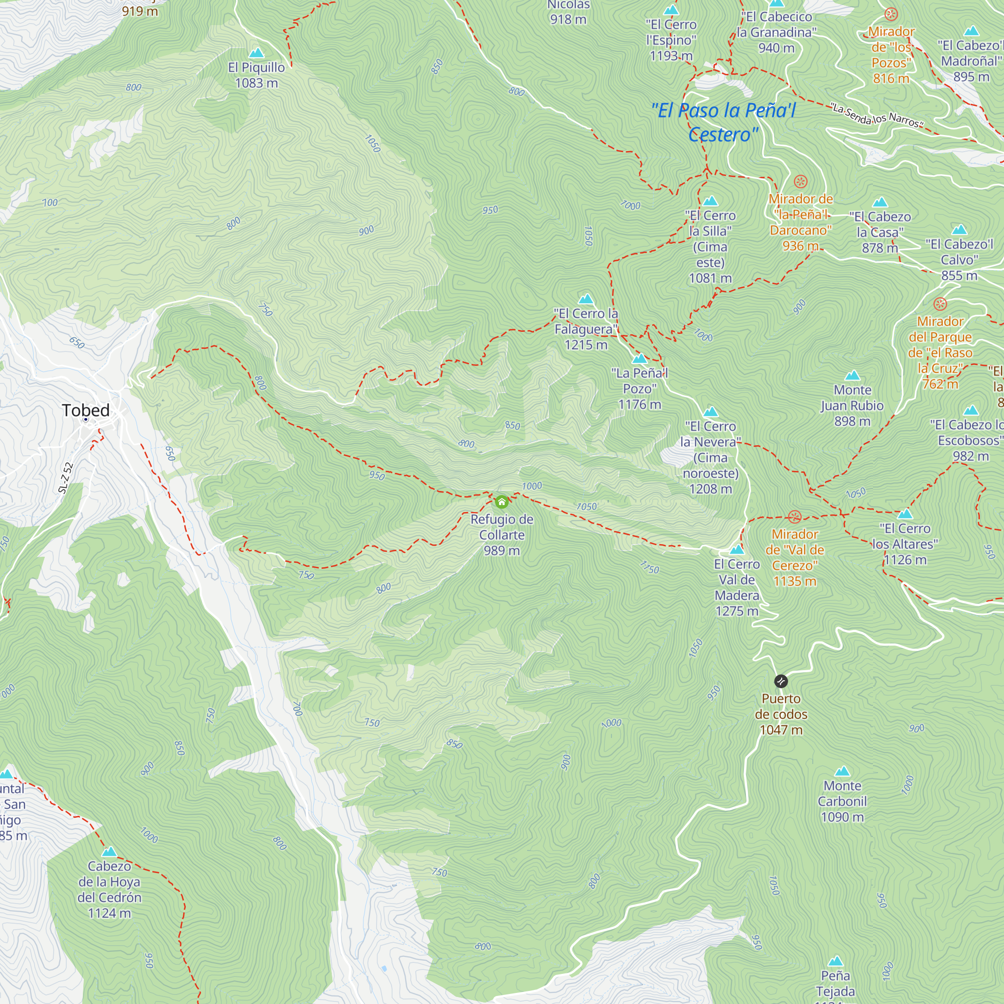 Refugio de Collarte map