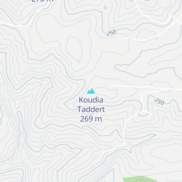 Map of Koudia Taddert