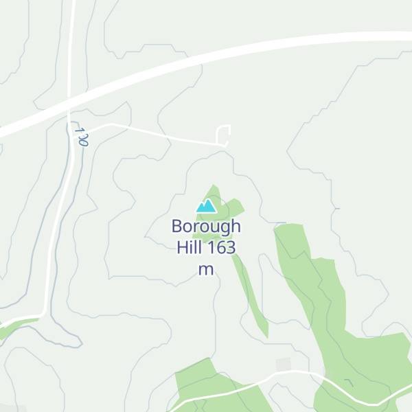 Map of Borough Hill