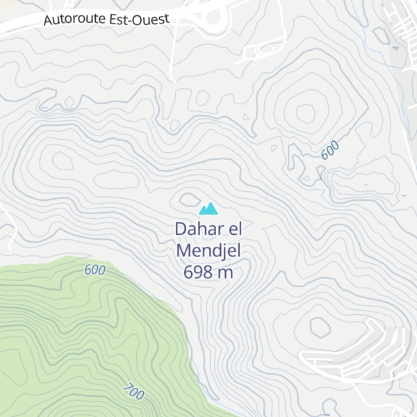 Map of Dahar el Mendjel