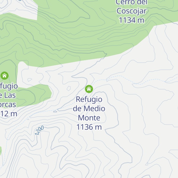 Map of Refugio de Medio Monte