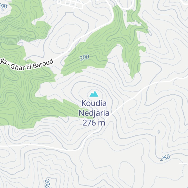 Map of Koudia Nedjaria
