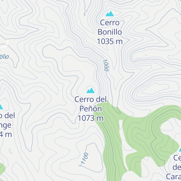 Map of Cerro del Peñón