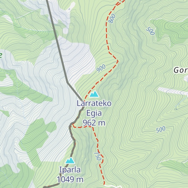 Map of Larrateko Egia