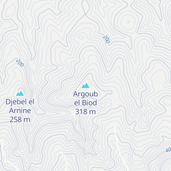 Map of Argoub el Biod