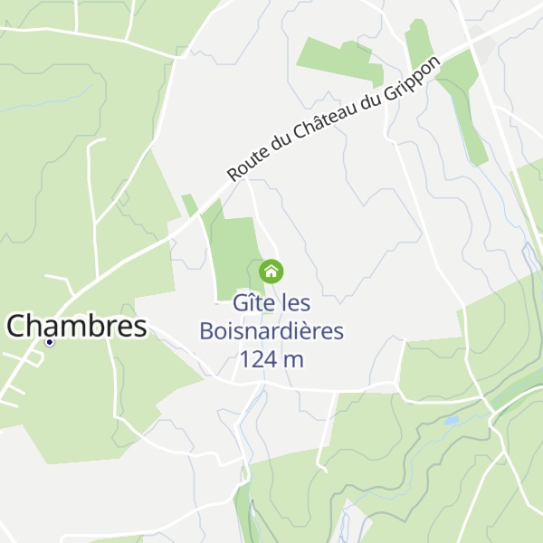 Map of Gîte les Boisnardières