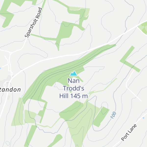 Map of Nan Trodd's Hill
