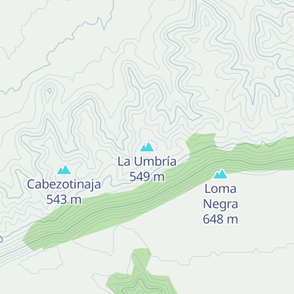 Map of La Umbría