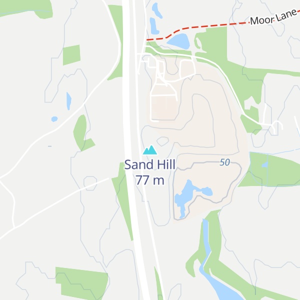 Map of Sand Hill