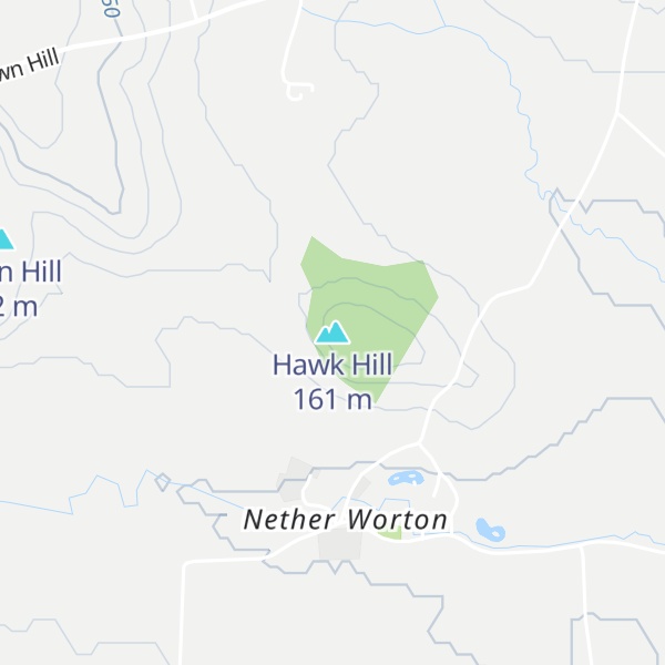 Map of Hawk Hill
