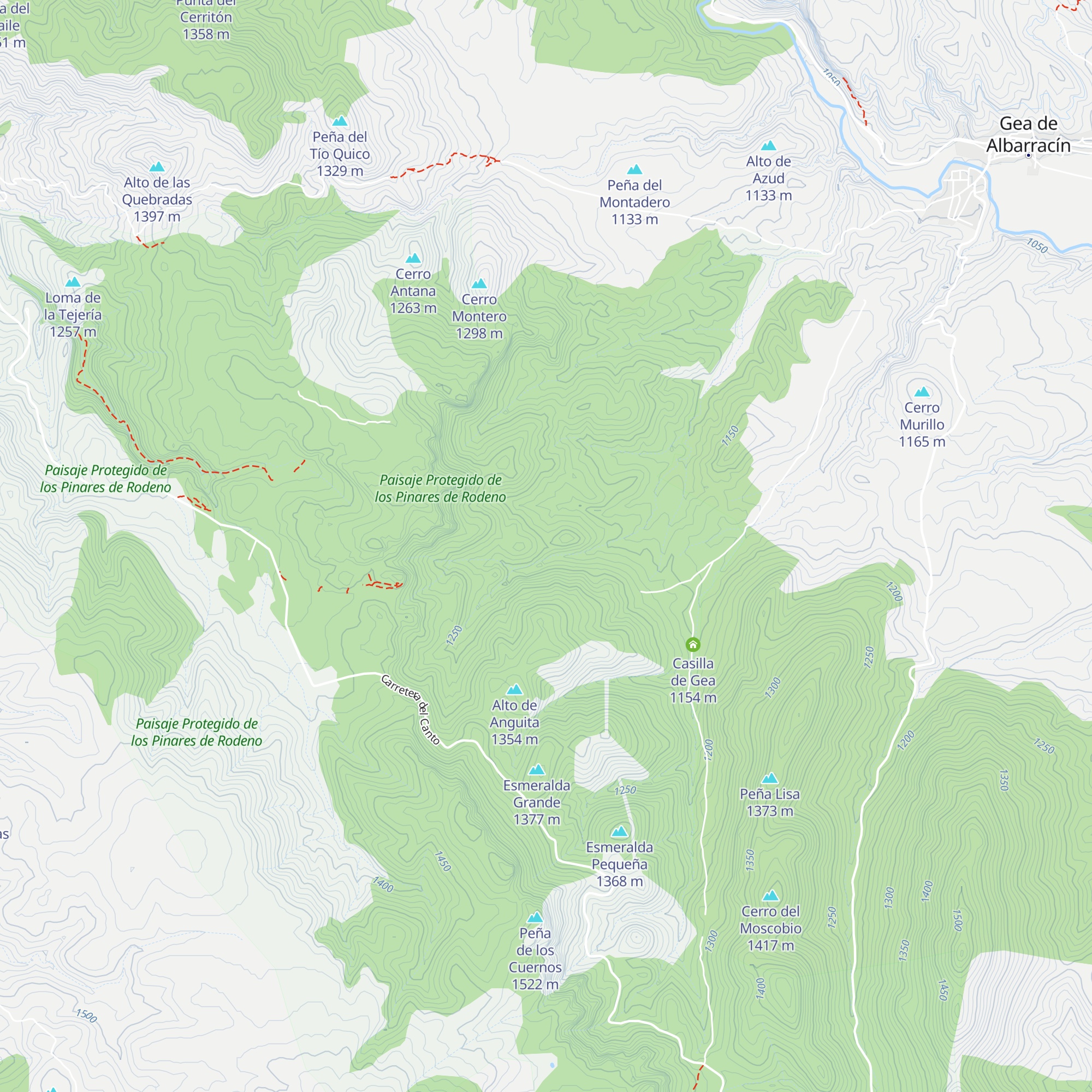 Refugio del Choromolo map