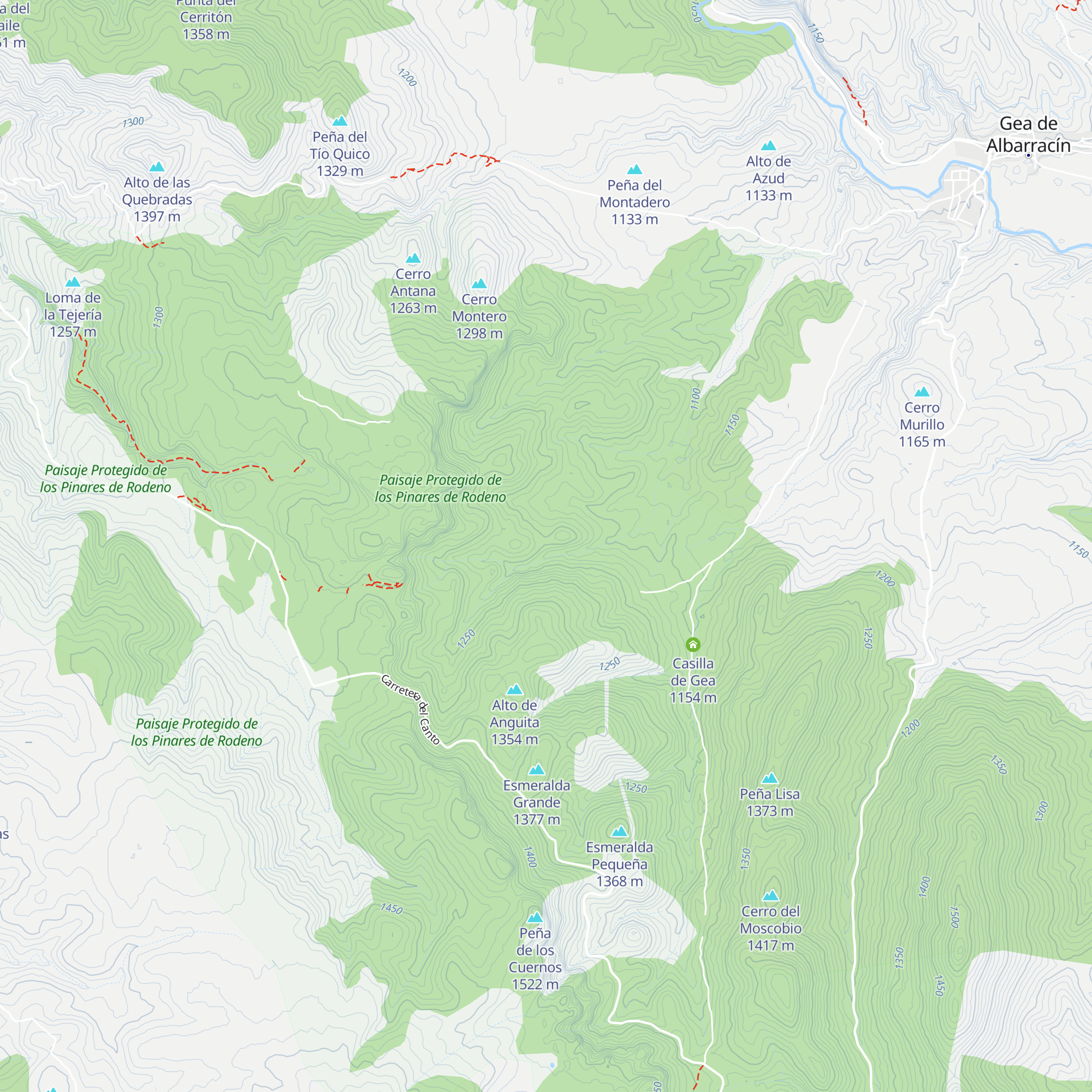 Refugio del Choromolo map
