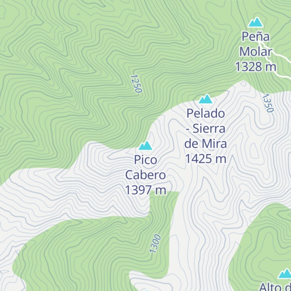 Map of Pico Cabero