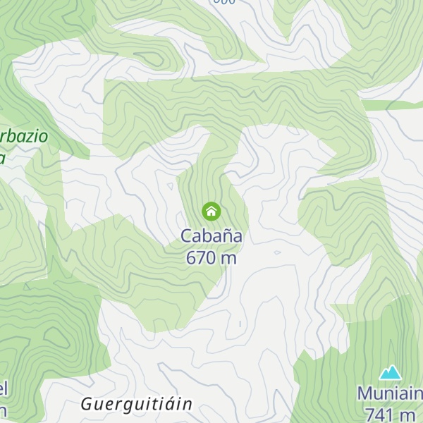 Map of Cabaña