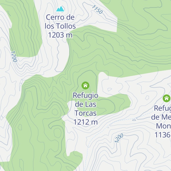 Map of Refugio de Las Torcas