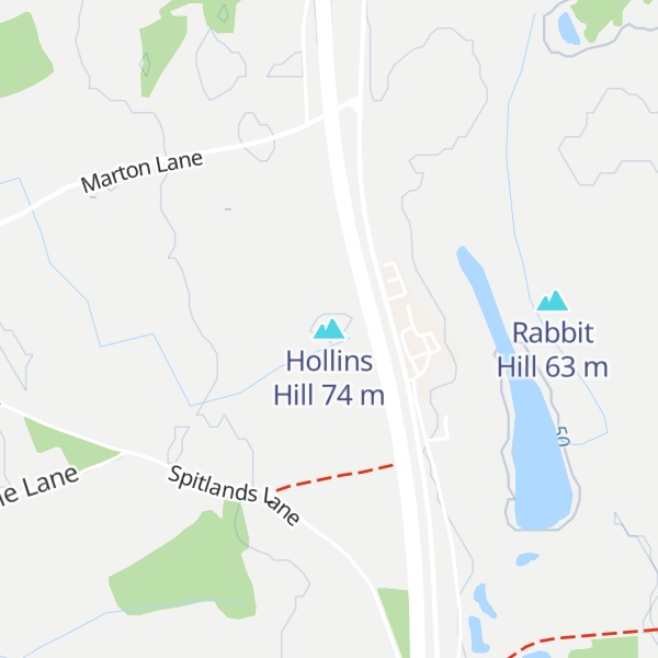 Map of Hollins Hill