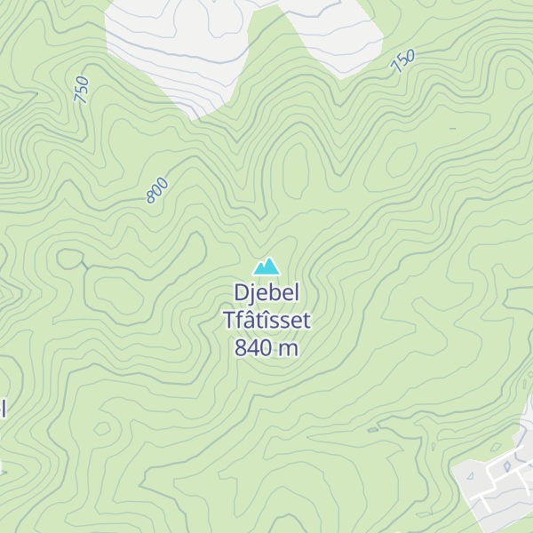 Map of Djebel Tfâtîsset