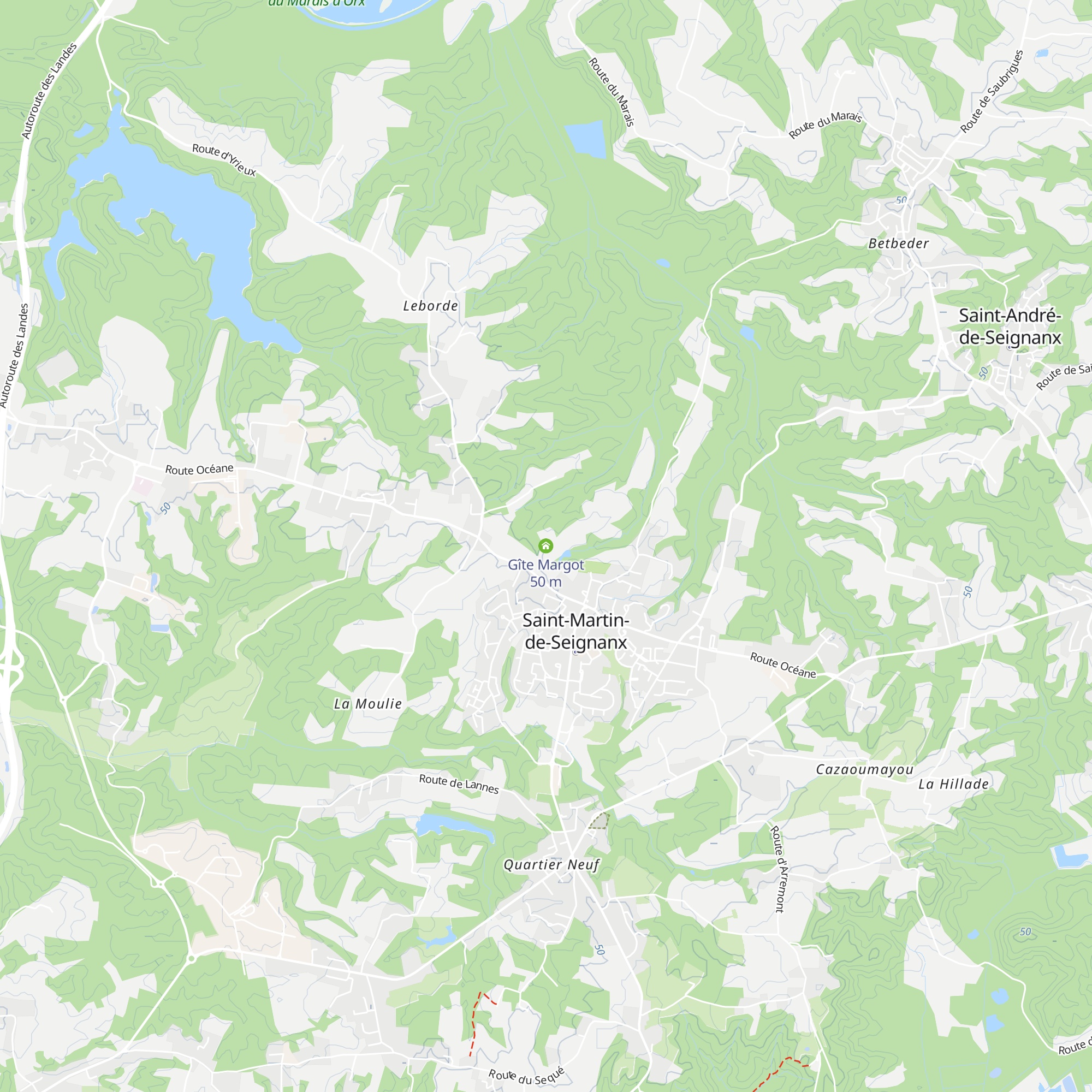 Gîte Margot map