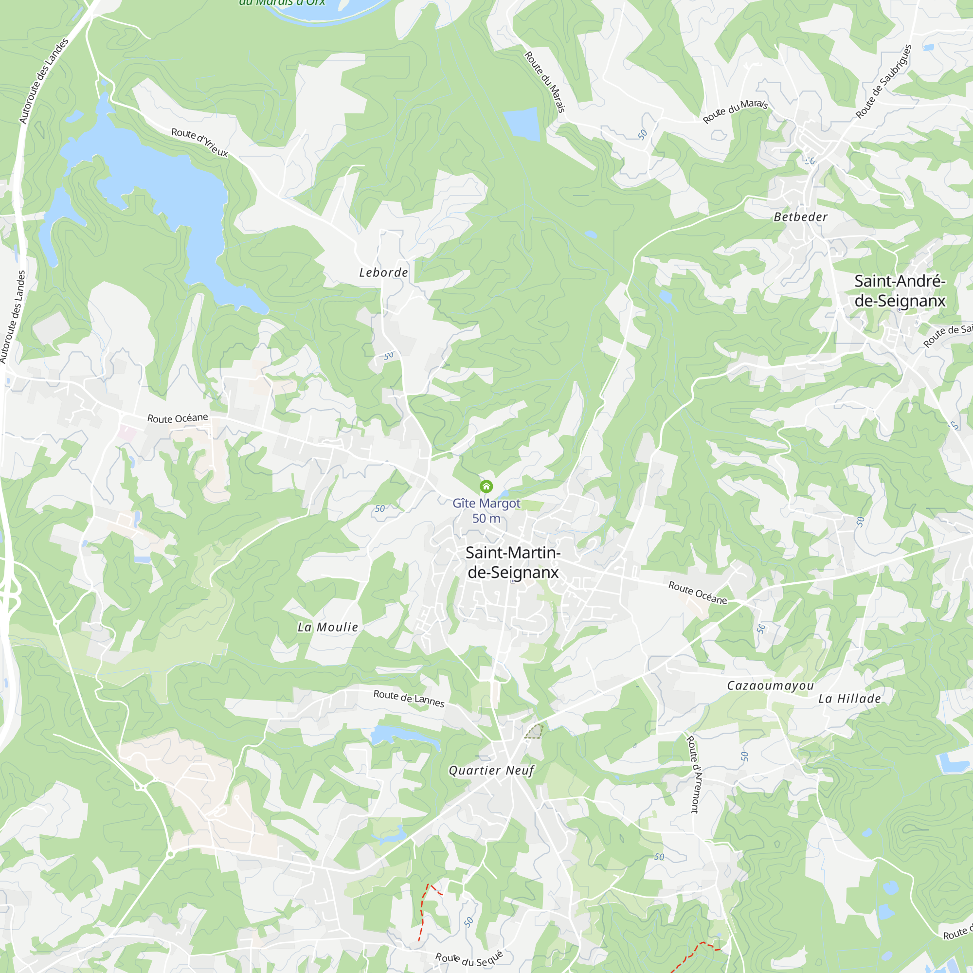 Gîte Margot map