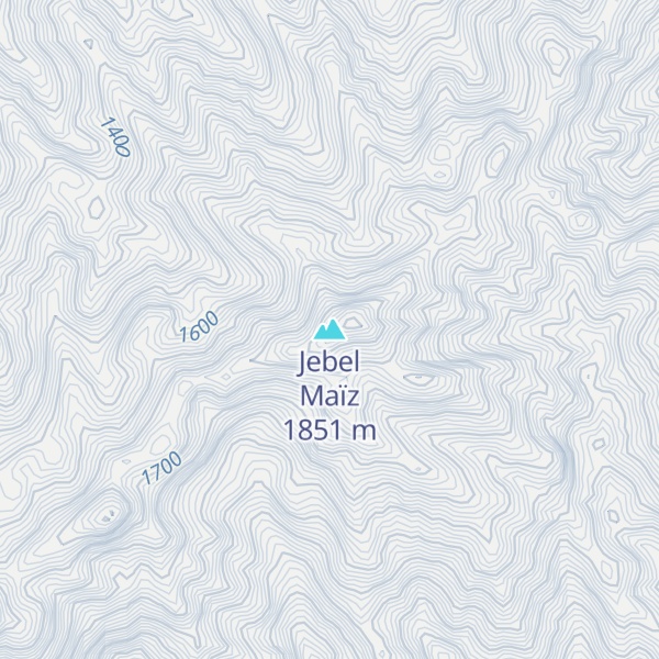 Map of Jebel Maïz