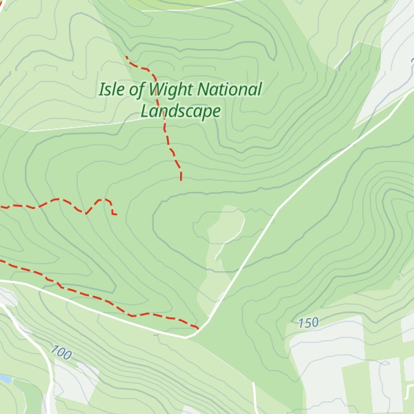 Map of Brighstone Down