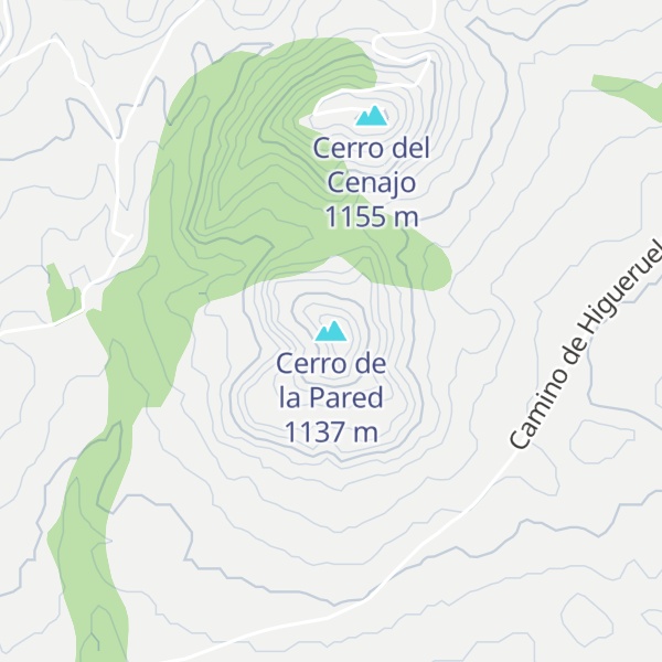 Map of Cerro de la Pared