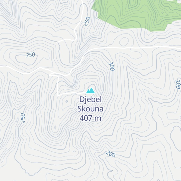 Map of Djebel Skouna