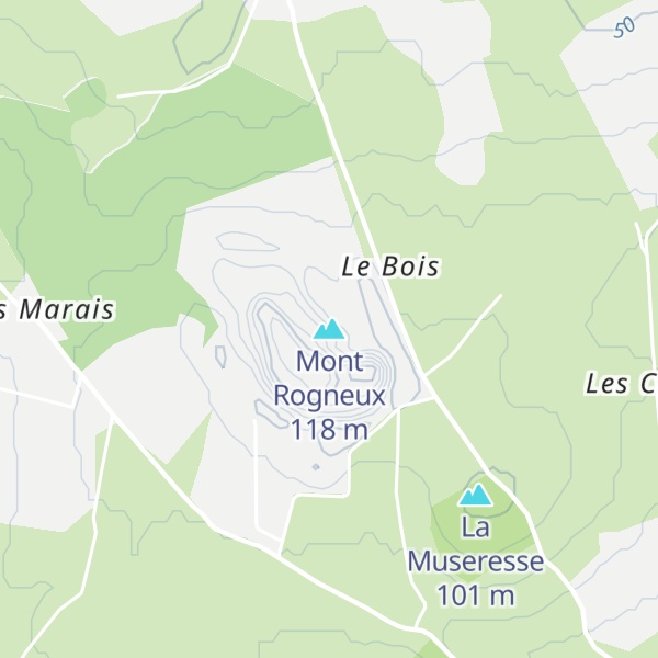 Map of Mont Rogneux