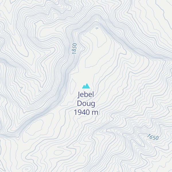 Map of Jebel Doug