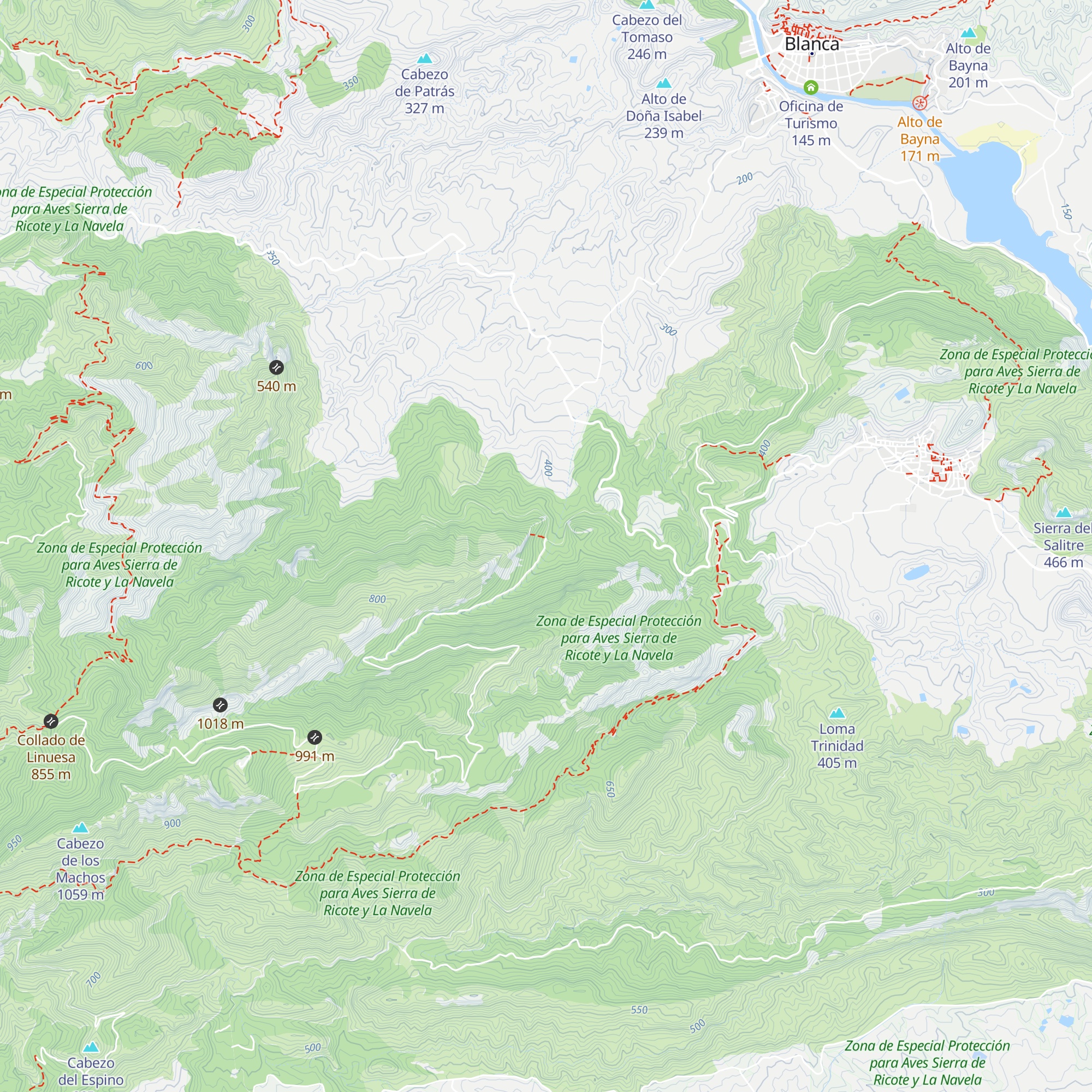 Refugio del Barranco del Pozo map