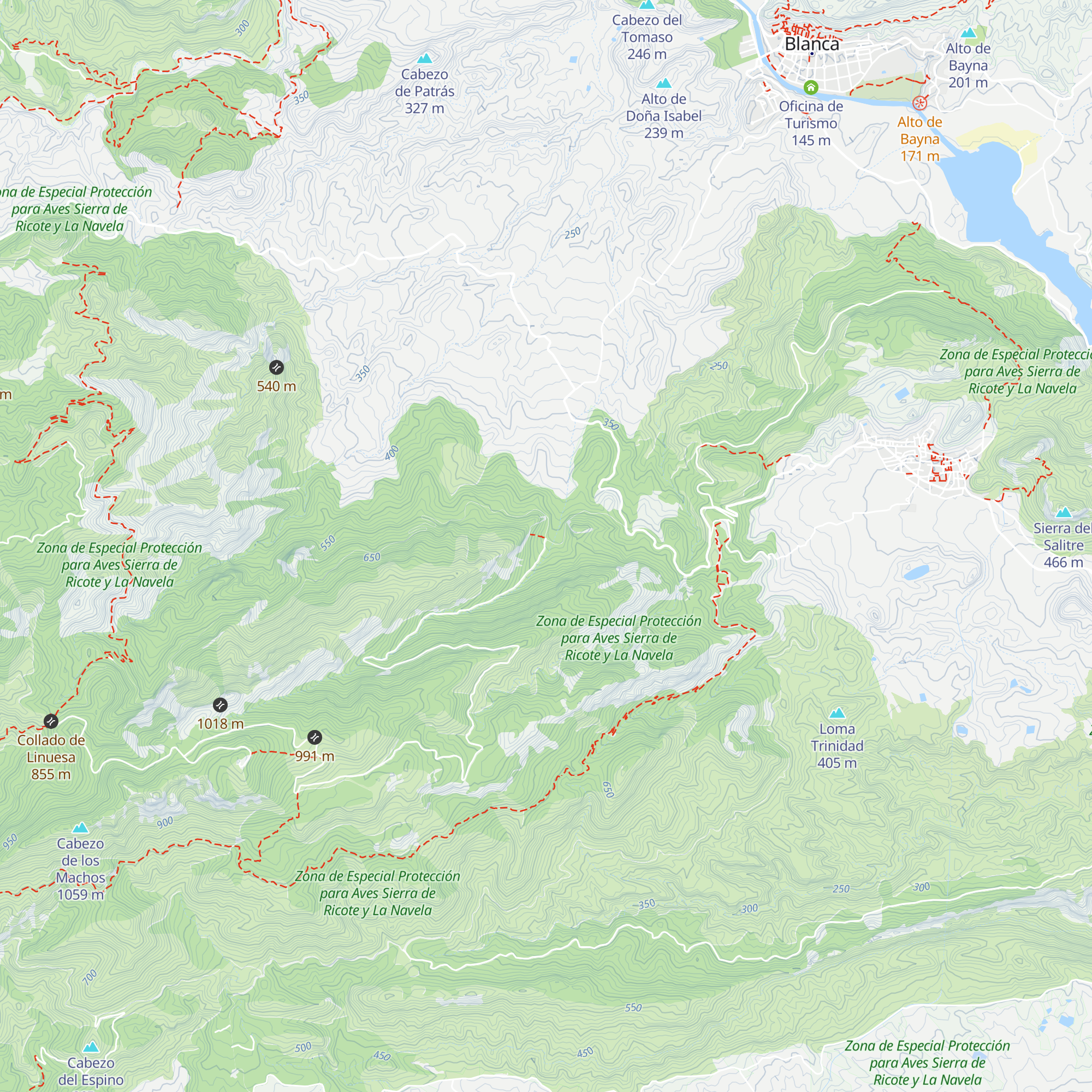 Refugio del Barranco del Pozo map