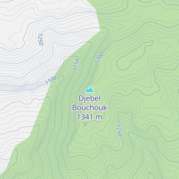 Map of Djebel Bouchouk